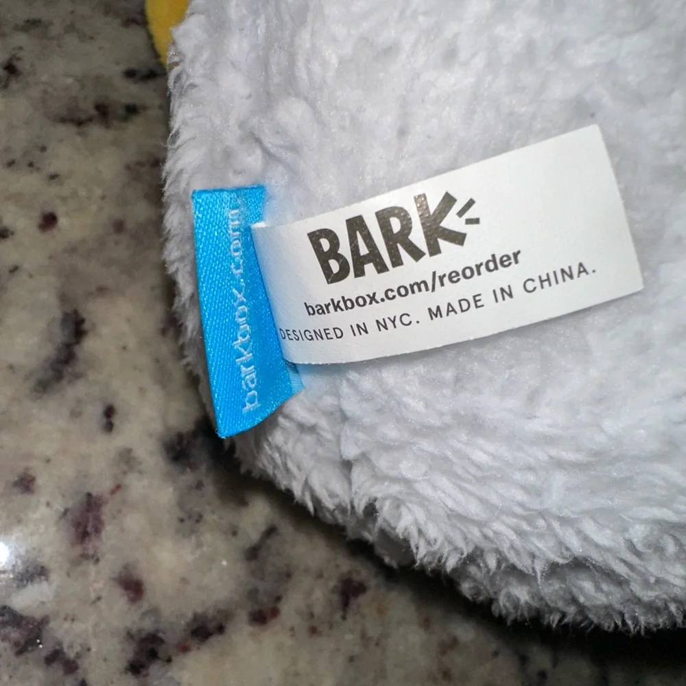 Bark Snowman Dog Toy - Red, Yellow, White